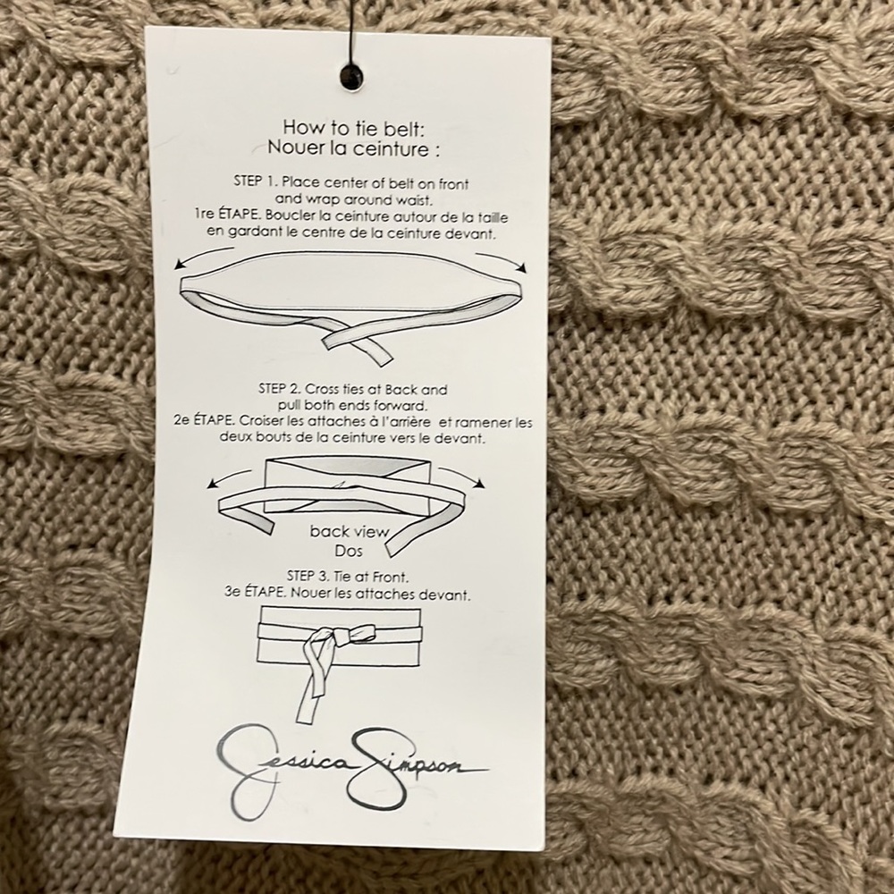 Jessica Simpson tan tunic sweater (sz m) - Picture 5 of 12